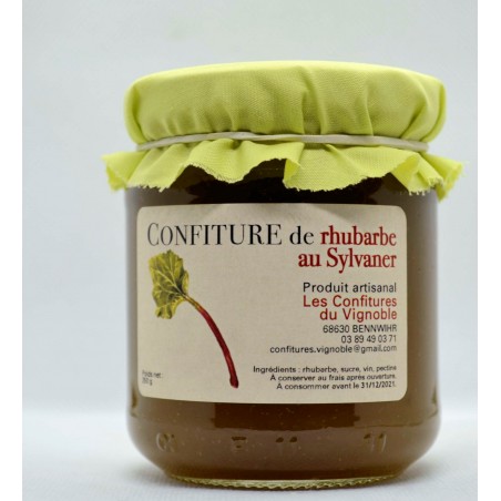 Confiture De Rhubarbe Au Sylvaner Contenance 250 G